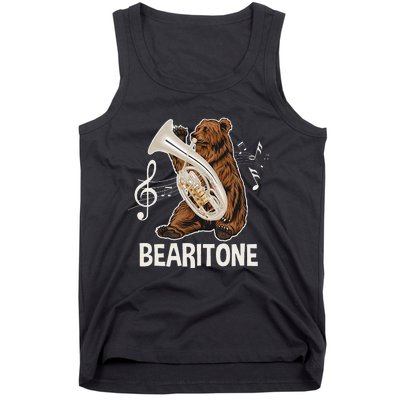 Bearitone Baritone Player Euphonium Lover Marching Band Tank Top