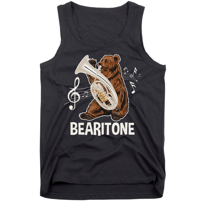 Bearitone Baritone Player Euphonium Lover Marching Band Tank Top