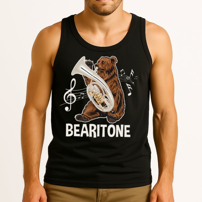 Bearitone Baritone Player Euphonium Lover Marching Band Tank Top