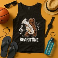 Bearitone Baritone Player Euphonium Lover Marching Band Tank Top