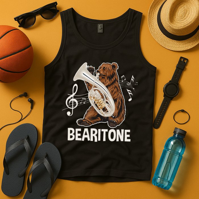 Bearitone Baritone Player Euphonium Lover Marching Band Tank Top