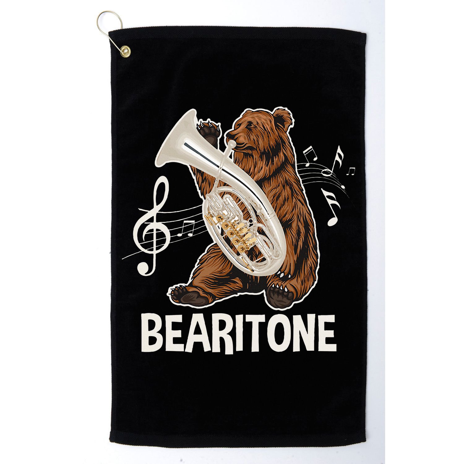Bearitone Baritone Player Euphonium Lover Marching Band Golf Towel