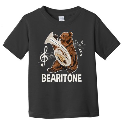 Bearitone Baritone Player Euphonium Lover Marching Band Toddler T-Shirt