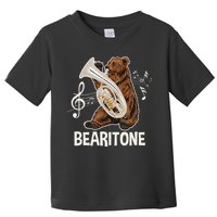 Bearitone Baritone Player Euphonium Lover Marching Band Toddler T-Shirt