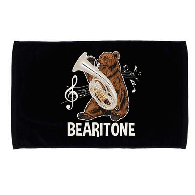 Bearitone Baritone Player Euphonium Lover Marching Band Microfiber Hand Towel