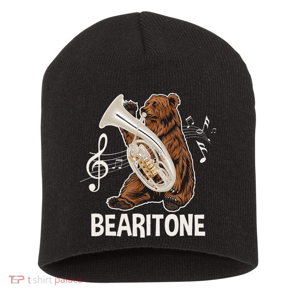 Bearitone Baritone Player Euphonium Lover Marching Band Short Acrylic Beanie
