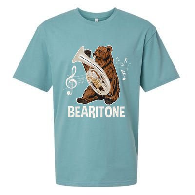 Bearitone Baritone Player Euphonium Lover Marching Band Sueded Cloud Jersey T-Shirt