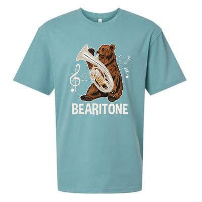 Bearitone Baritone Player Euphonium Lover Marching Band Sueded Cloud Jersey T-Shirt