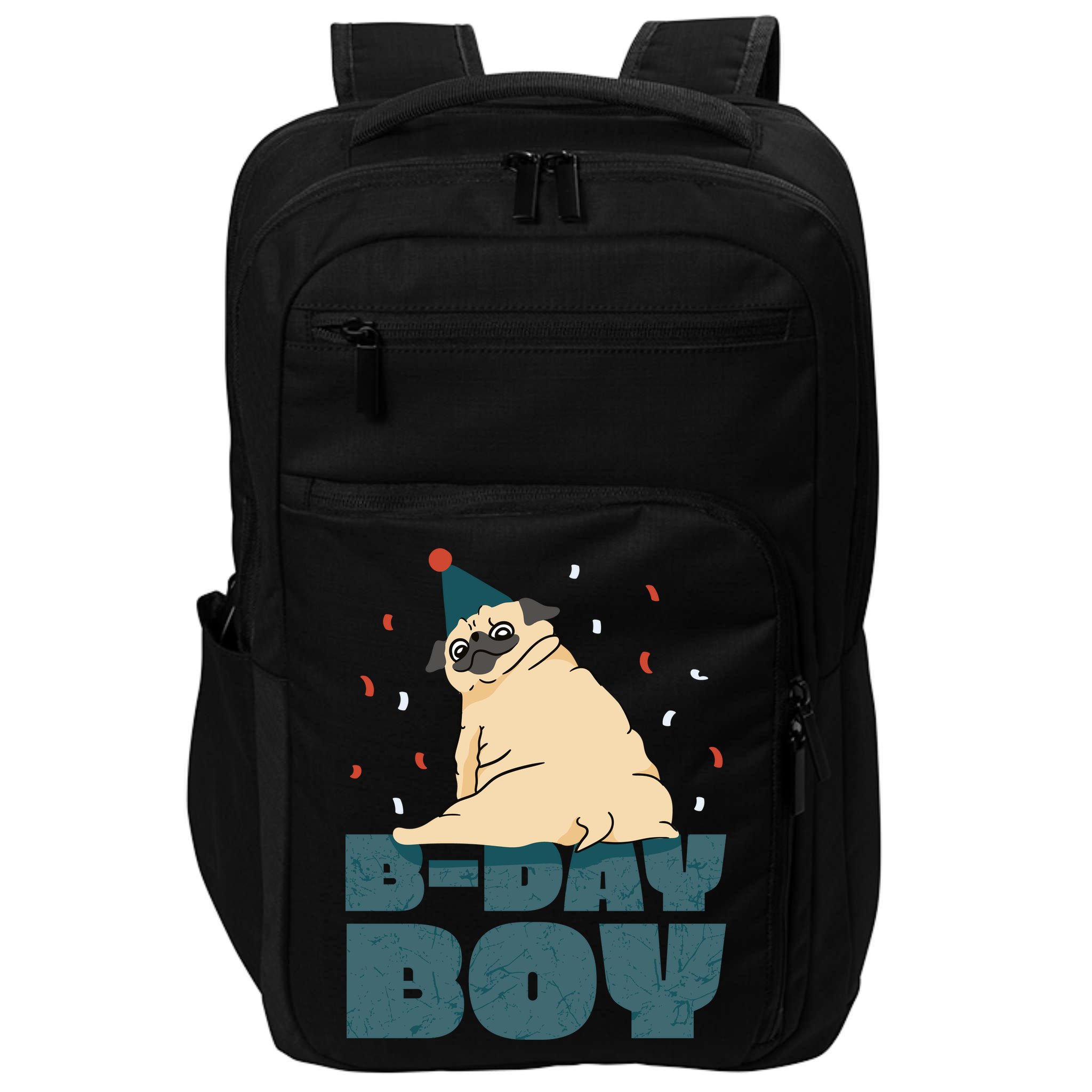 Birthday Boy Pug Impact Tech Backpack