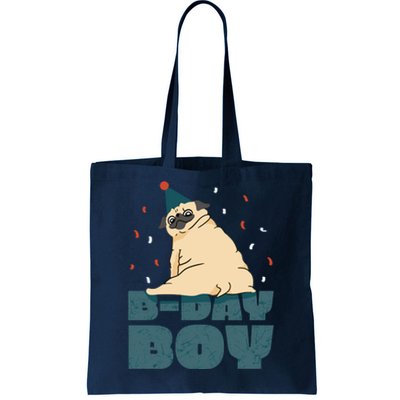 Birthday Boy Pug Tote Bag