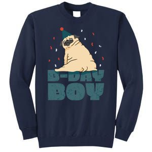 Birthday Boy Pug Tall Sweatshirt