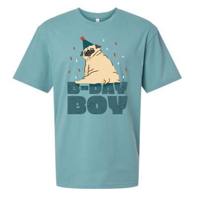 Birthday Boy Pug Sueded Cloud Jersey T-Shirt