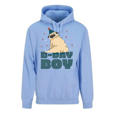 Birthday Boy Pug Unisex Surf Hoodie