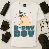 Birthday Boy Pug Performance Shirt