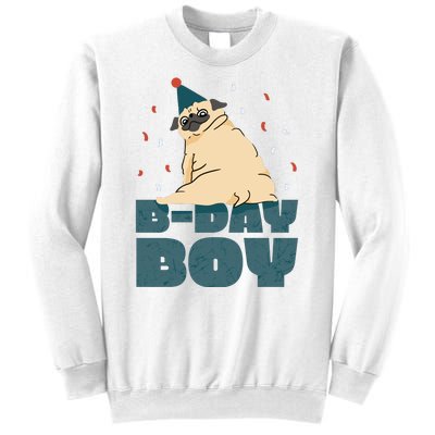 Birthday Boy Pug Sweatshirt