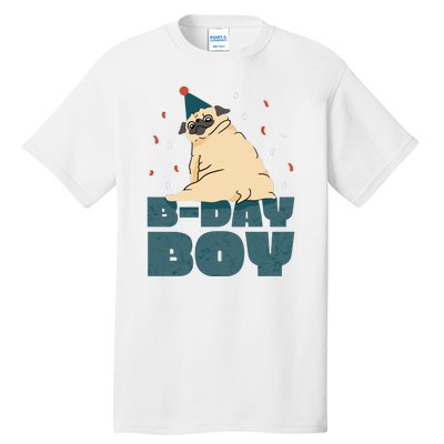 Birthday Boy Pug Tall T-Shirt