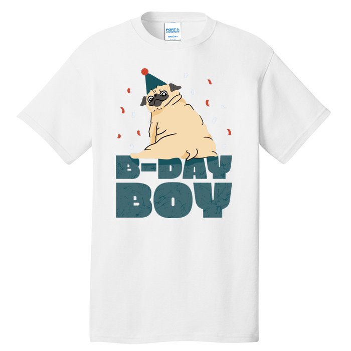 Birthday Boy Pug Tall T-Shirt