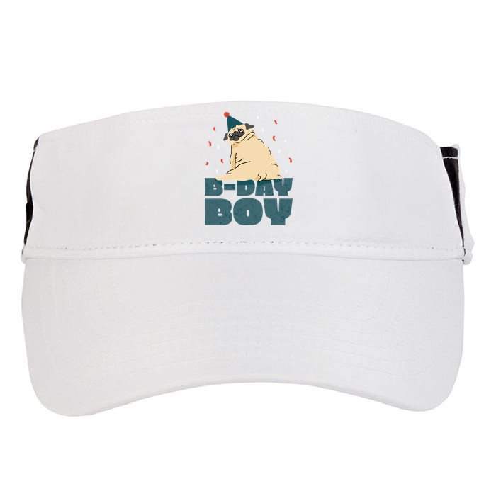 Birthday Boy Pug Adult Drive Performance Visor