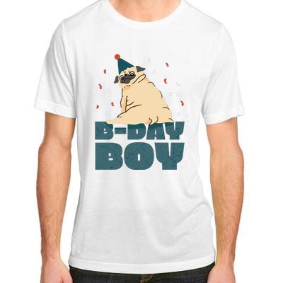 Birthday Boy Pug Adult ChromaSoft Performance T-Shirt