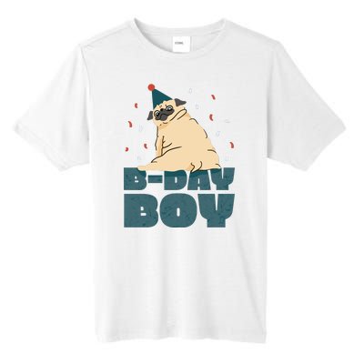 Birthday Boy Pug Tall Fusion ChromaSoft Performance T-Shirt