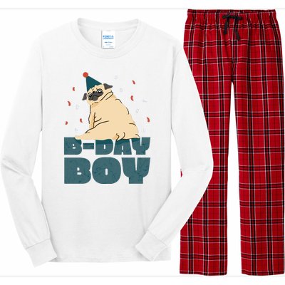 Birthday Boy Pug Long Sleeve Pajama Set