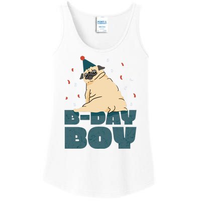 Birthday Boy Pug Ladies Essential Tank