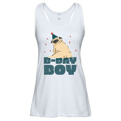 Birthday Boy Pug Ladies Essential Flowy Tank