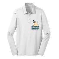 Birthday Boy Pug Silk Touch Performance Long Sleeve Polo