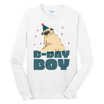 Birthday Boy Pug Tall Long Sleeve T-Shirt