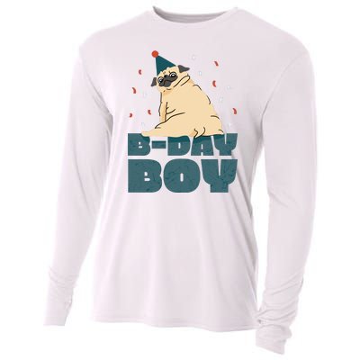 Birthday Boy Pug Cooling Performance Long Sleeve Crew