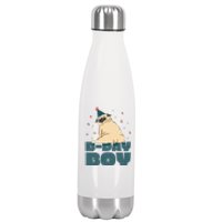 Birthday Boy Pug Stainless Steel Insulated Water Bottle