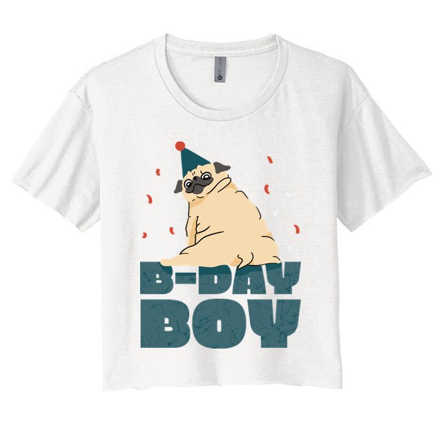Birthday Boy Pug Crop Top