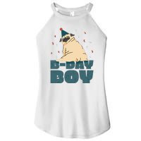 Birthday Boy Pug Women's Perfect Tri Rocker Tank