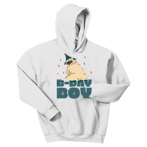 Birthday Boy Pug Kids Hoodie