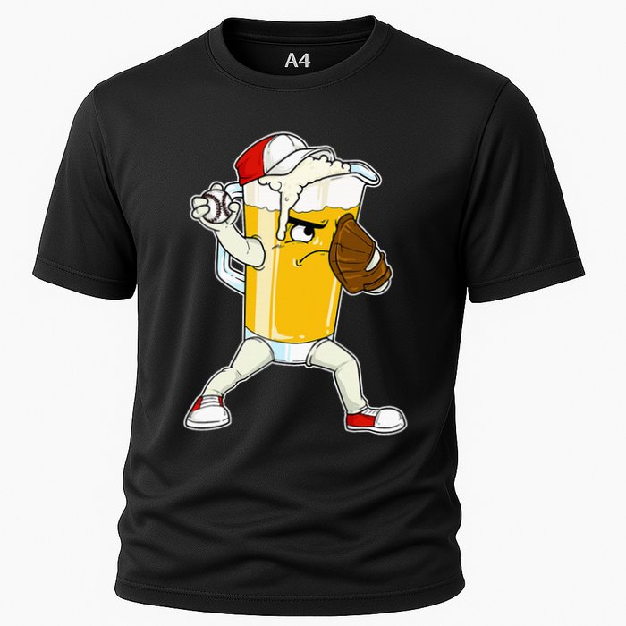 Beer Baseball Pitcher Pub Cooling Performance Crew T-Shirt