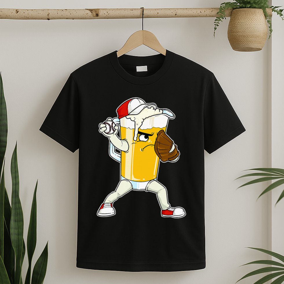 Beer Baseball Pitcher Pub T-Shirt