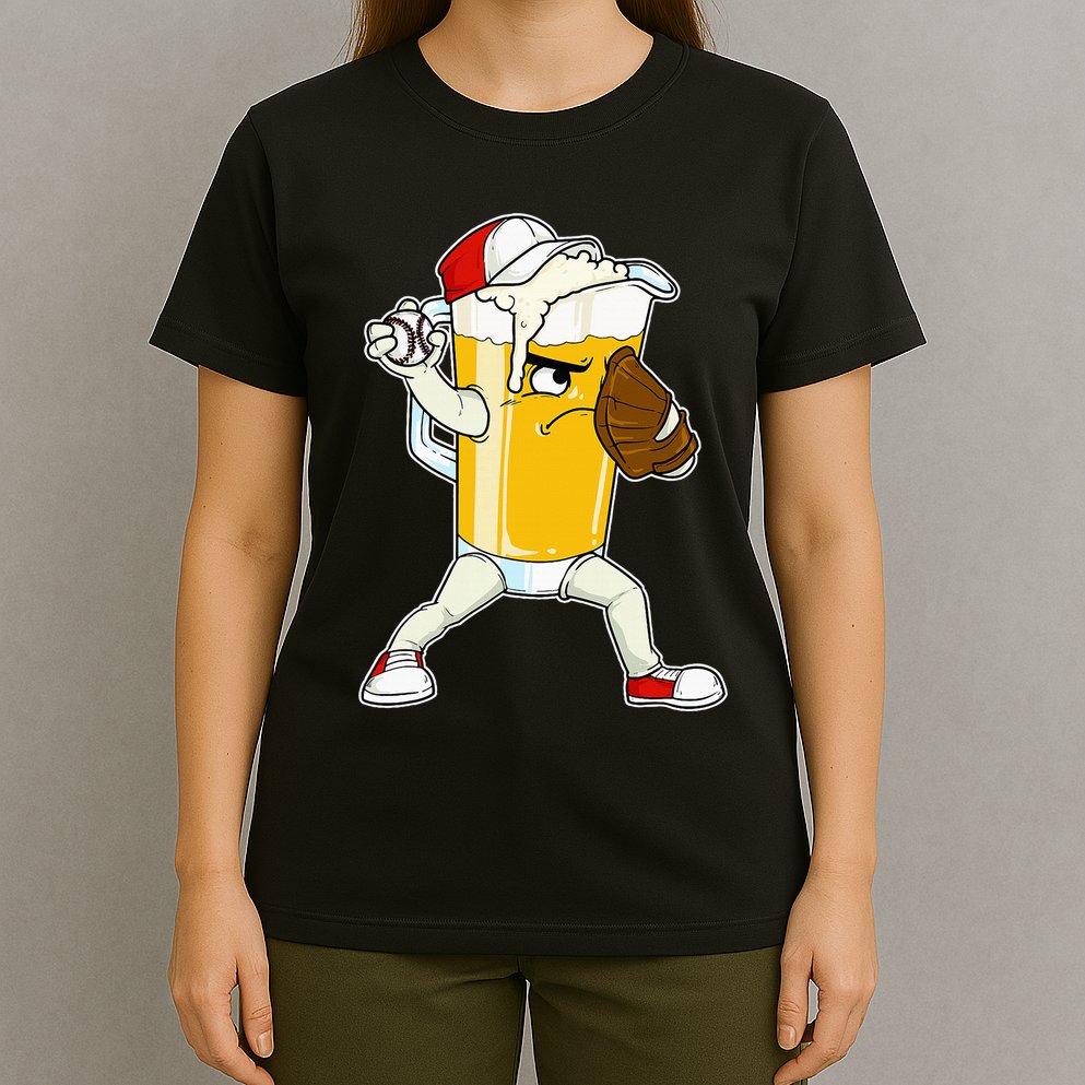 Beer Baseball Pitcher Pub T-Shirt
