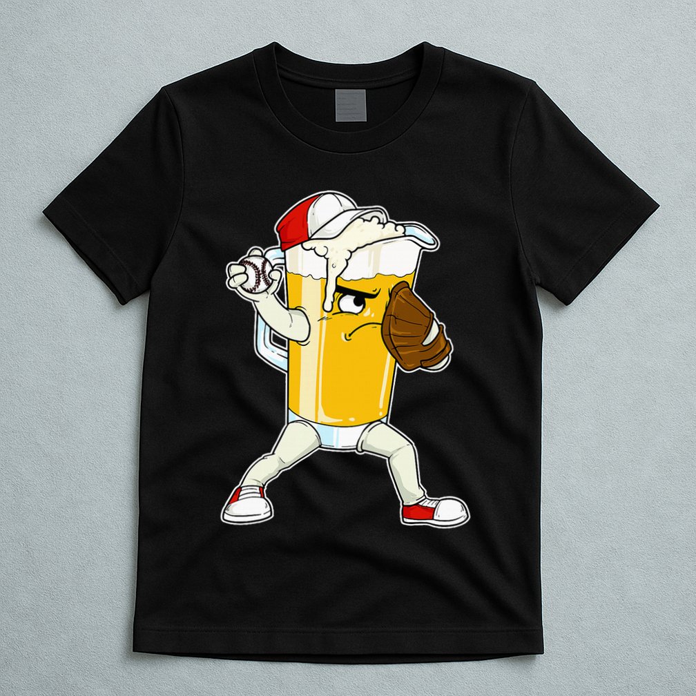 Beer Baseball Pitcher Pub T-Shirt