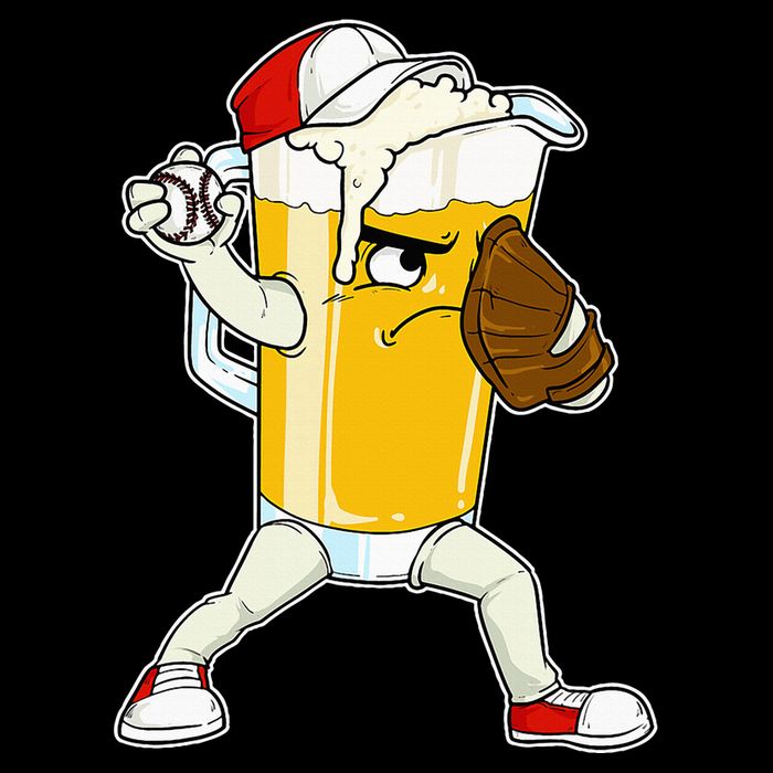 Beer Baseball Pitcher Pub Tall T-Shirt
