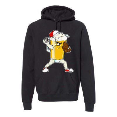 Beer Baseball Pitcher Pub Premium Hoodie