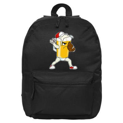 Beer Baseball Pitcher Pub 16 in Basic Backpack