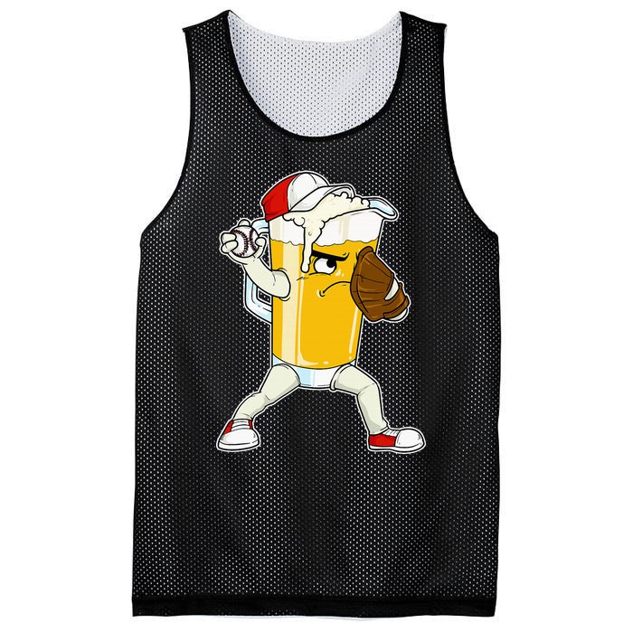 Beer Baseball Pitcher Pub Mesh Reversible Basketball Jersey Tank