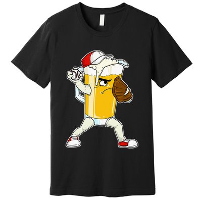 Beer Baseball Pitcher Pub Premium T-Shirt