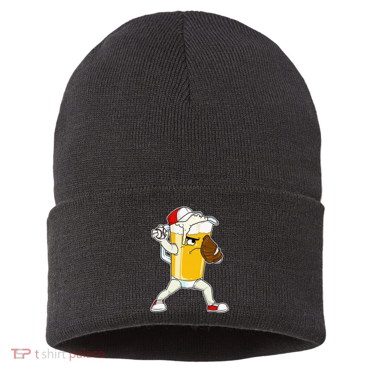 Beer Baseball Pitcher Pub Sustainable Knit Beanie
