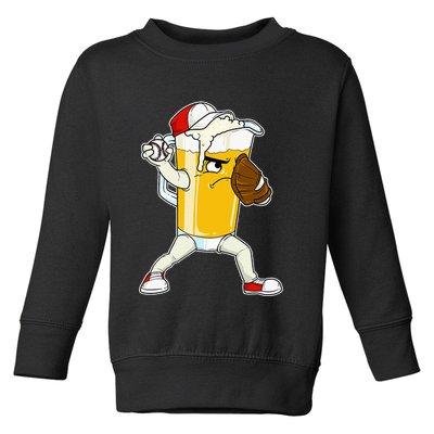 Beer Baseball Pitcher Pub Toddler Sweatshirt
