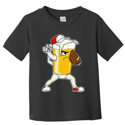 Beer Baseball Pitcher Pub Toddler T-Shirt