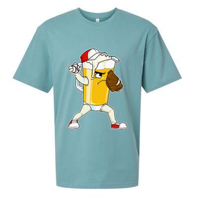 Beer Baseball Pitcher Pub Sueded Cloud Jersey T-Shirt