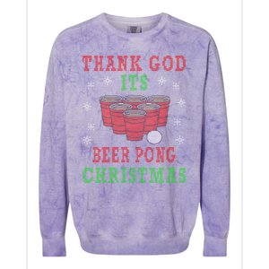 Beerpong Beer Pong Christmas Ing Game Gift Colorblast Crewneck Sweatshirt