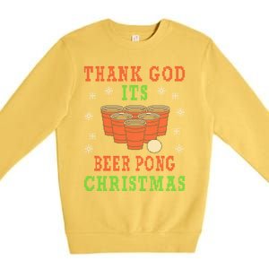 Beerpong Beer Pong Christmas Ing Game Gift Premium Crewneck Sweatshirt