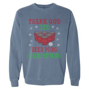 Beerpong Beer Pong Christmas Ing Game Gift Garment-Dyed Sweatshirt